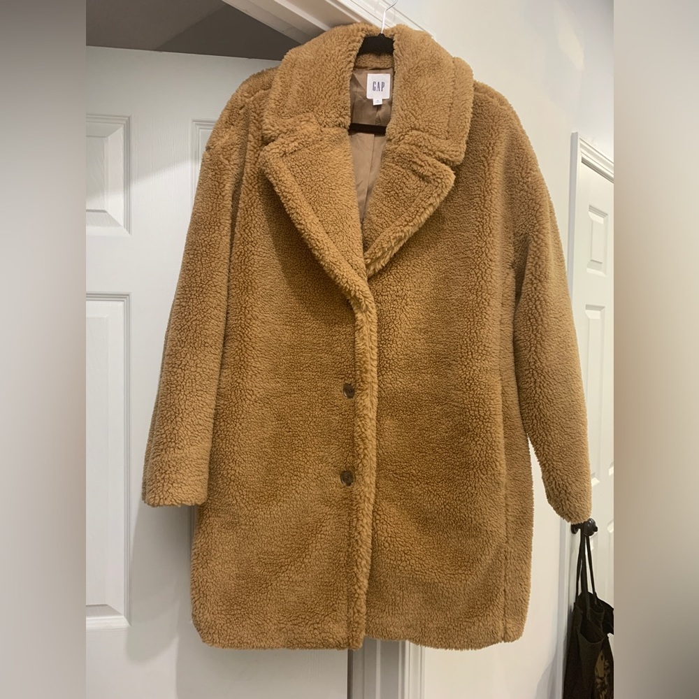 Gap oversized teddy coat
